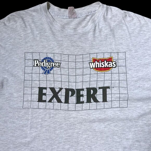 90s vintage pet food expert t-shirt single stitch dog cat Pedigree Whiskas. - Picture 2 of 5